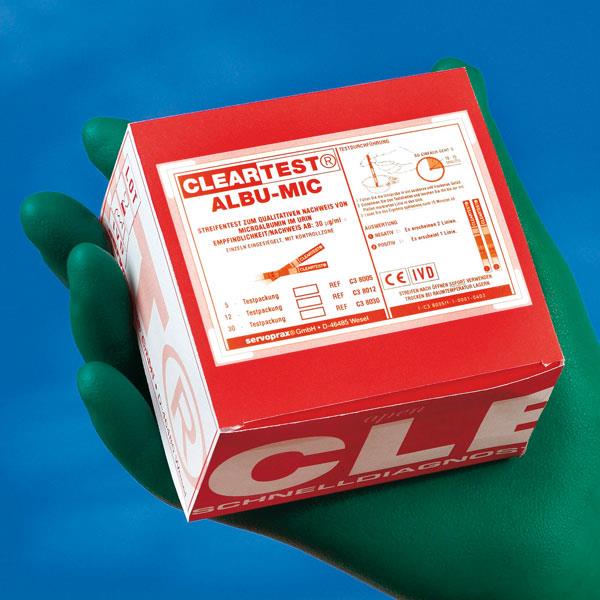 Cleartest Albu-Mic Streifentest AP 30 immunchem. Streifentest