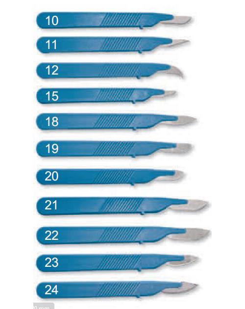 MEGRO Ratiomed Einmal-Skalpelle Fig11 AP 10 steril, Edelstahl