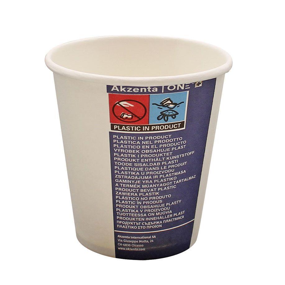 MEGRO Trinkbecher 180/200ml aus Papier PK 50 star white