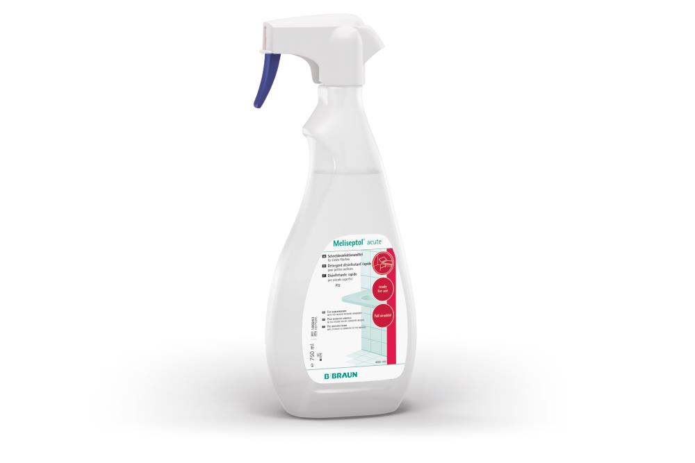 B. Braun Melsungen AG Meliseptol acute 750ml m. Sprühkopf alkohol. Schnelldesinfektionsmittel