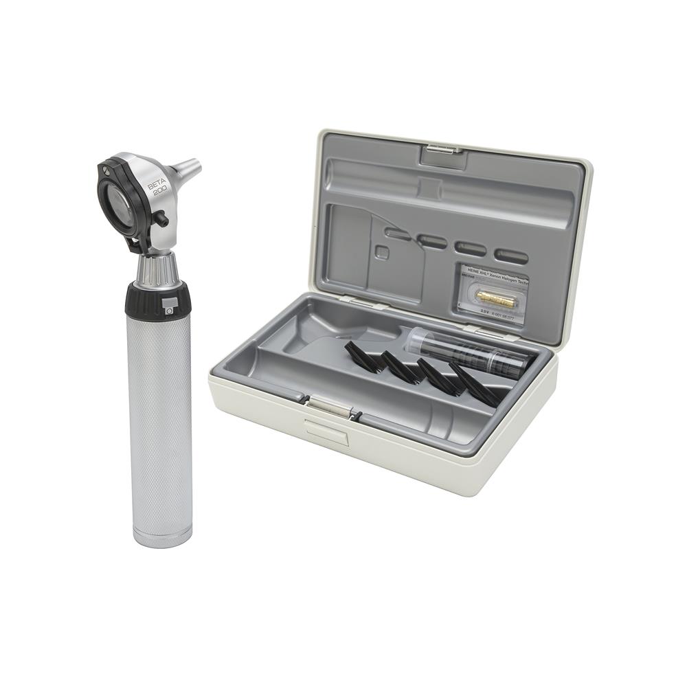 HEINE OPTOTECHNIK Heine Beta 200 LED F.O. Diagnostik-Otoskop- Set mit Beta Batteriegriff 2,5V