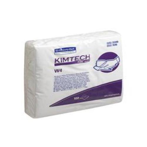 KIMBERLY-CLARK GMBH Kimtech Pure Wischtücher 22,8x22,8cm PK 5x100 Tücher, weiß, W4