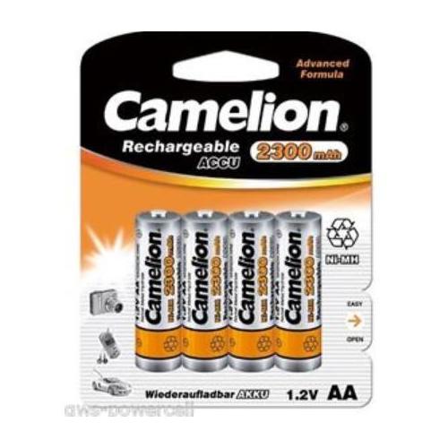 Camelion Akku NI-MH aufladb. Batterien AP 4, Typ HR06 Mignon, 2300 mAH