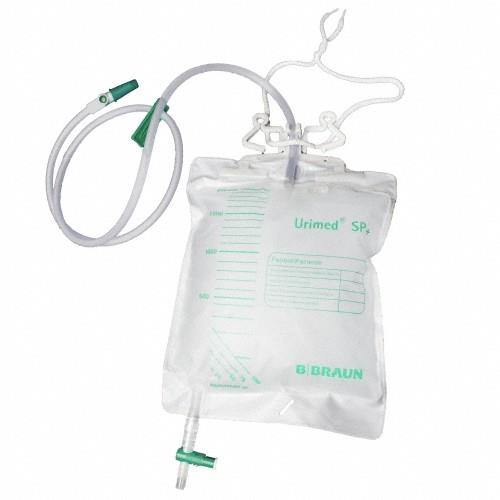 B. Braun Melsungen AG Urimed SP Plus 2 L Urinbeutel steril PK 30 m. Aufhängegestell, 130cm Schl.