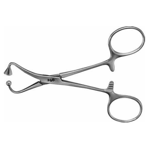 AESCULAP Tuchklemme gebogen 11,5cm