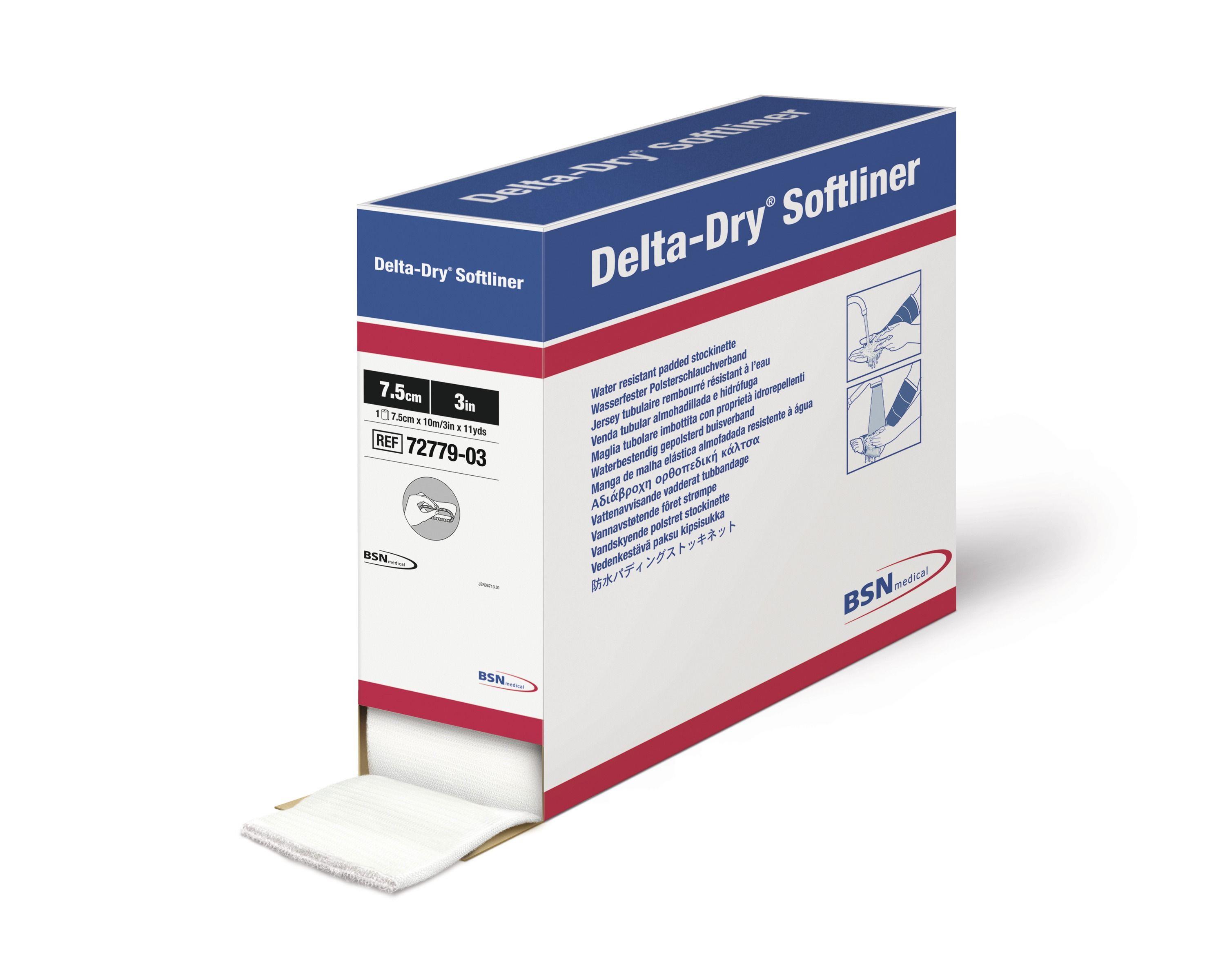 Delta Dry Softliner 7,5 cm x 10 m synth. Polsterschlauch, wasserfest