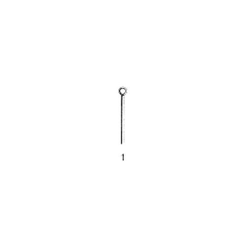 VEHU-MEDICAL Ohrkürette stumpf gerade Fig.1 aus Stahl