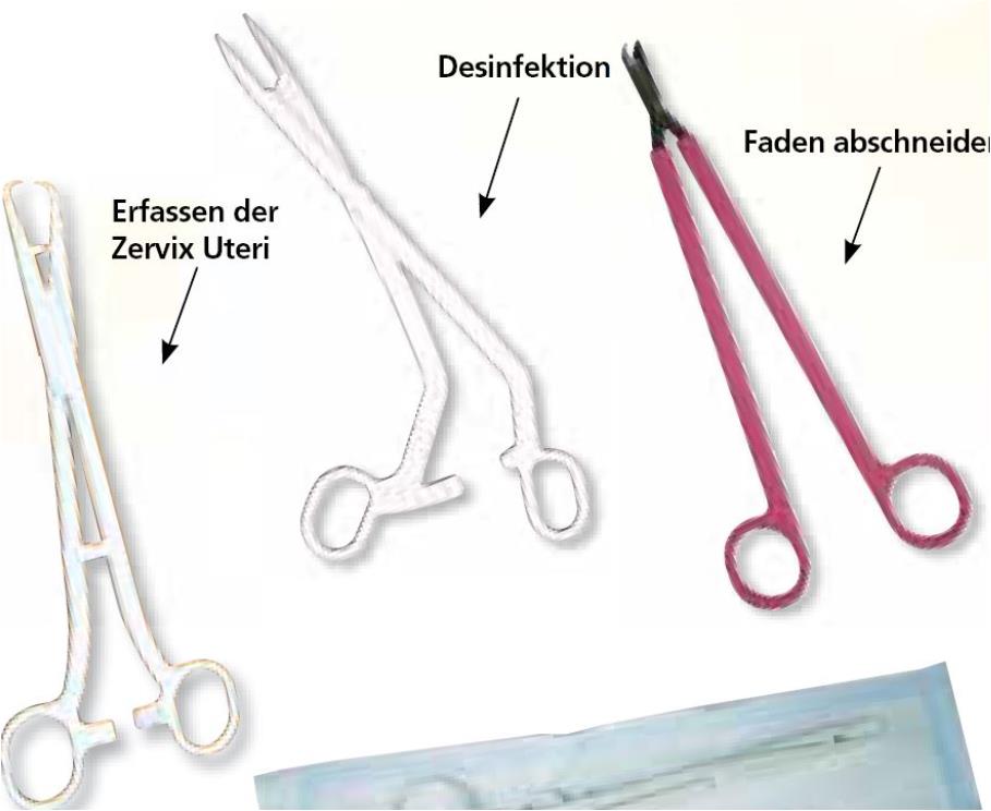 Gyneas Einmal-IUP Set steril AP 10 zum Setzen von Spiralen