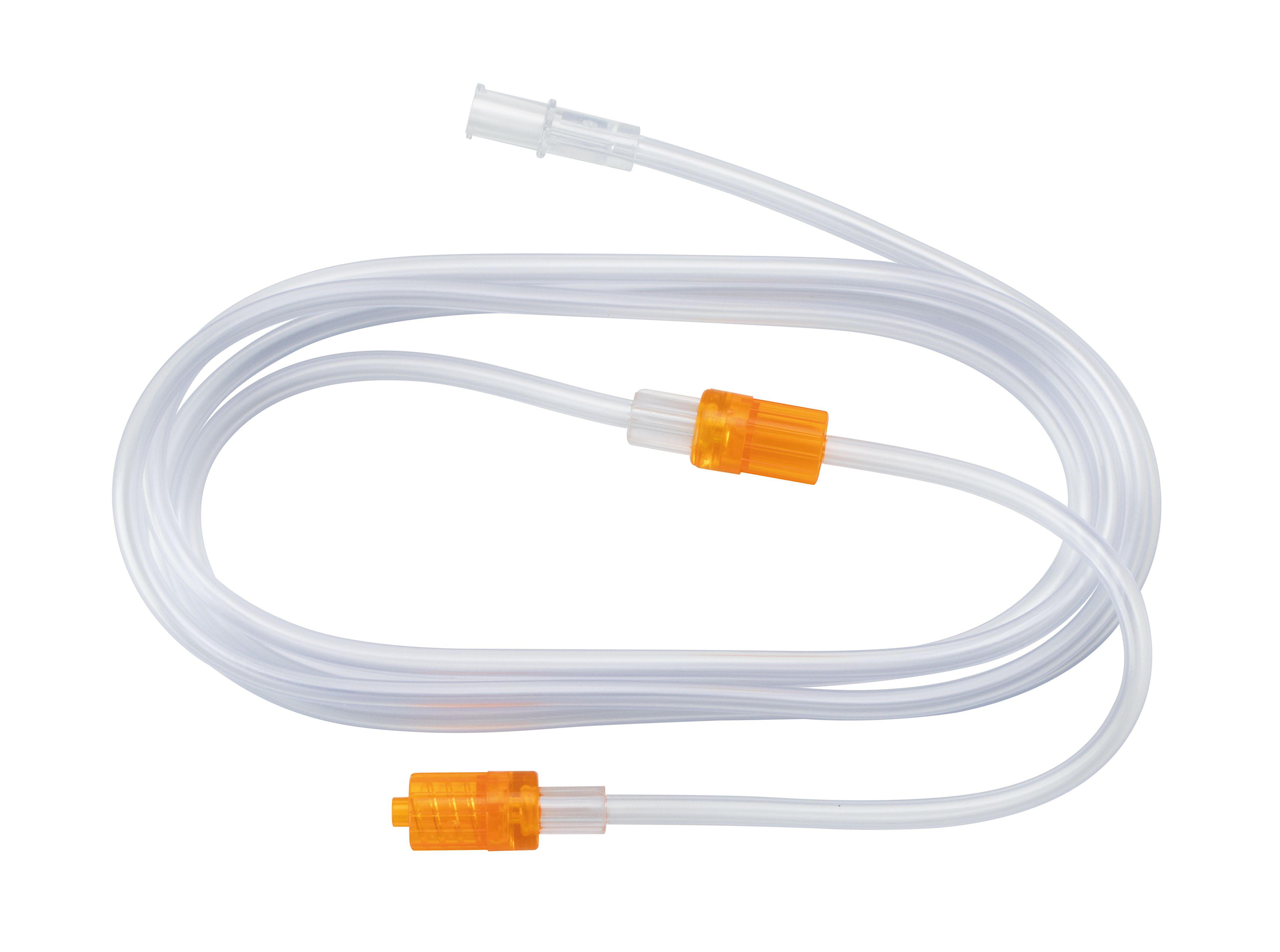 H.C.ULRICH Patientenschlauch 250cm PK 100 2 Rückschlagventile