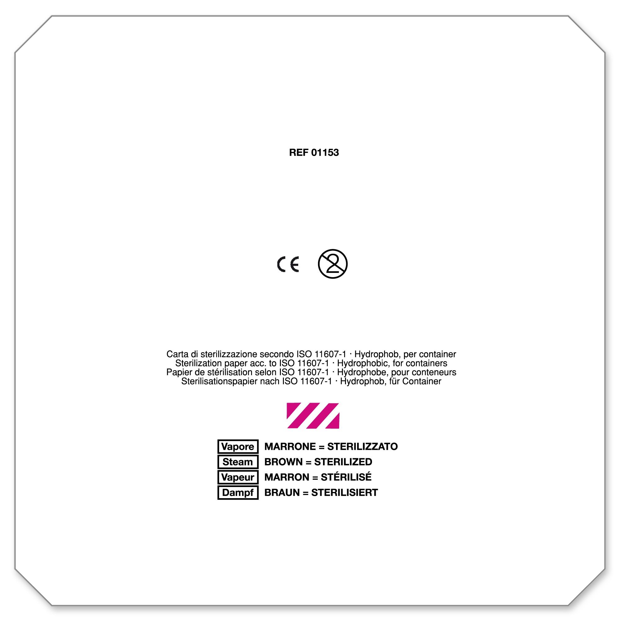 Containerfilter mit Dampfindikator PK 500 230x230mm mit abgeschr. Ecken