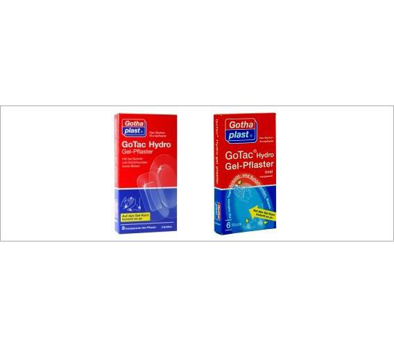 GOTHAPLAST GoTac HydroGel-Pflaster transparent AP 6 oval, 74x45mm