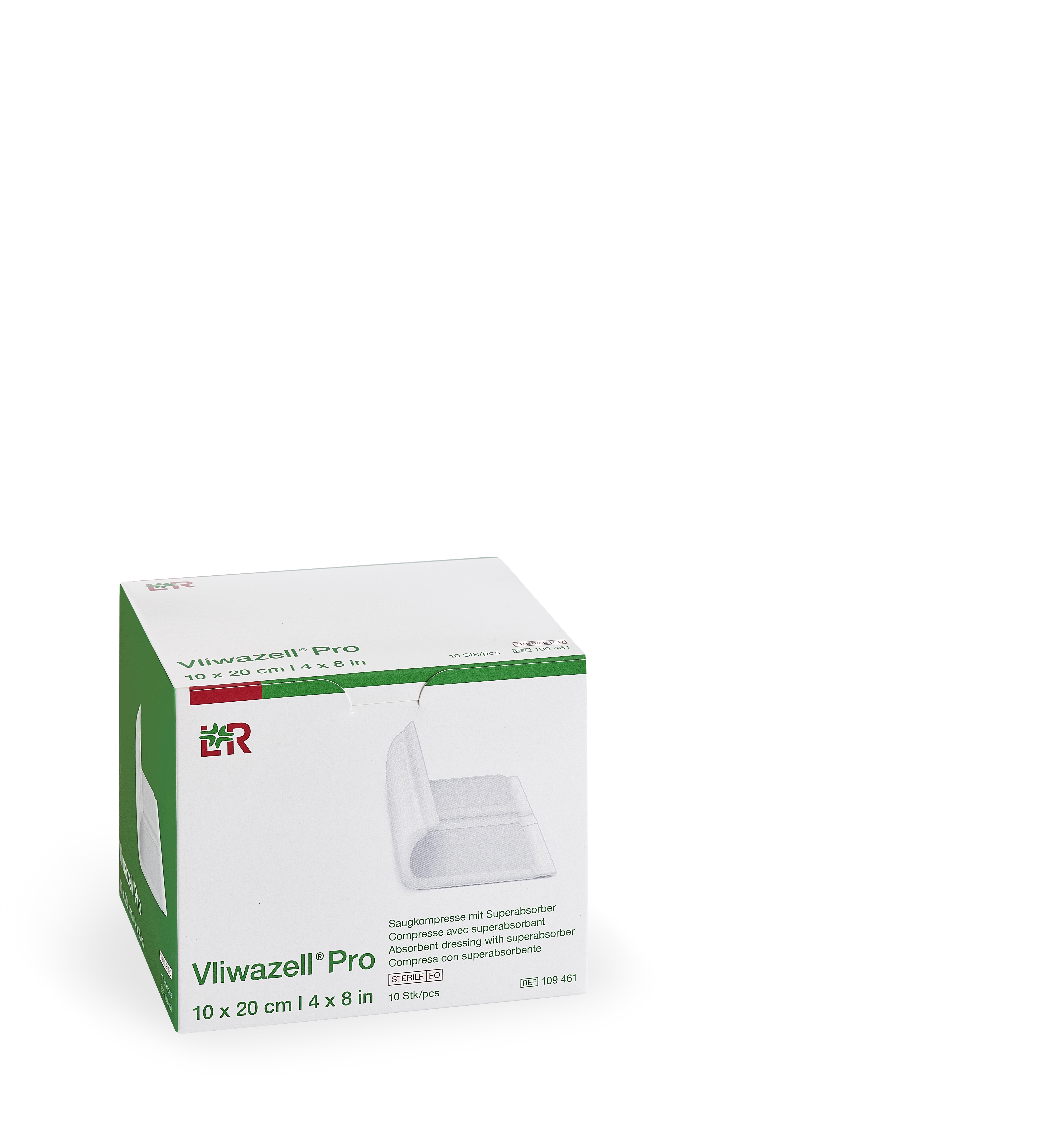 Lohmann & Rauscher International GmbH & Co. KG Vliwazell Pro 10x20cm, 10 Stück, steril - Bild 2