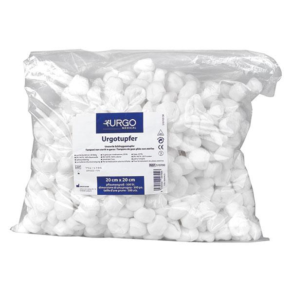 Urgo GmbH Urgotupfer walnussgroß 15 x 16cm AP 500 unsteril 20-fädig