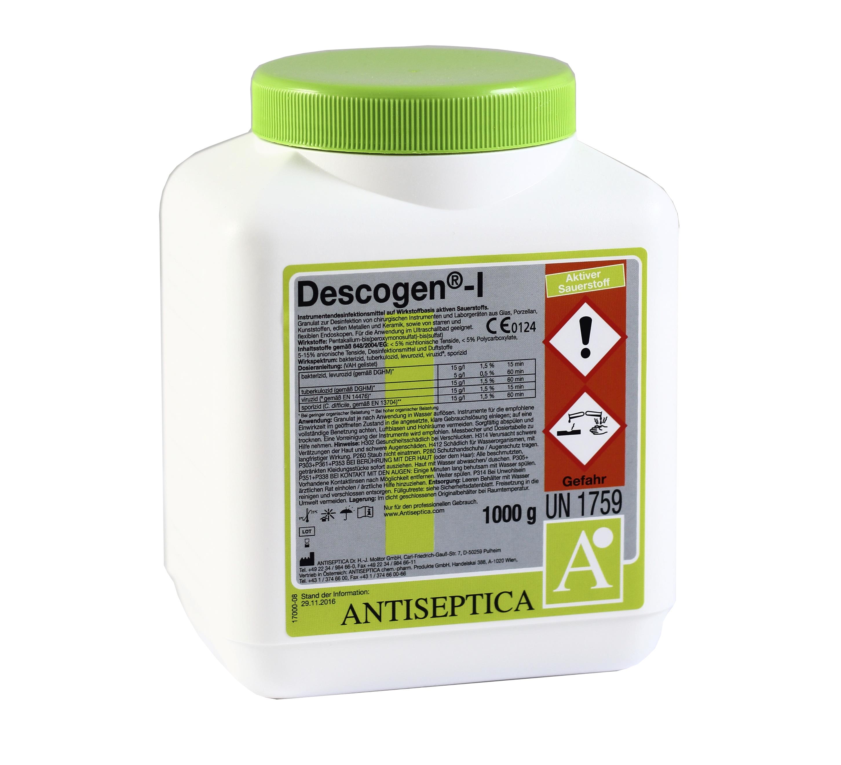 ANTISEPTICA Descogen I 1Kg Instrumentendesinfektion Pulver