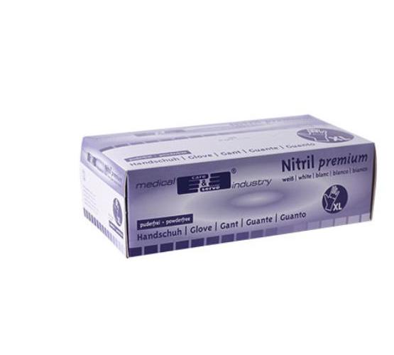 Care & Serve USH Nitril puderfrei AP 100 Extra Groß Gr.9-10, weiß