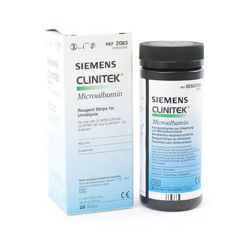 Clinitek Microalbumin 2 Urintest PK 25 Albumin,Kreatinin