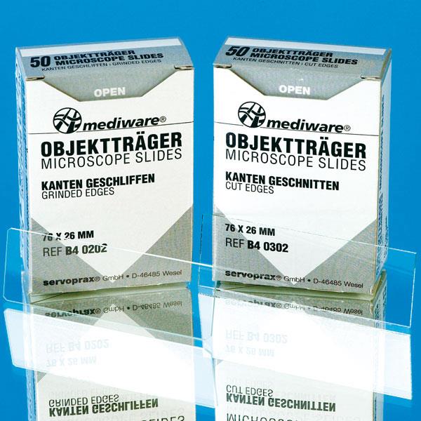 servoprax GmbH Objektträger mit doppeltem Mattrand AP 50 76x26mm