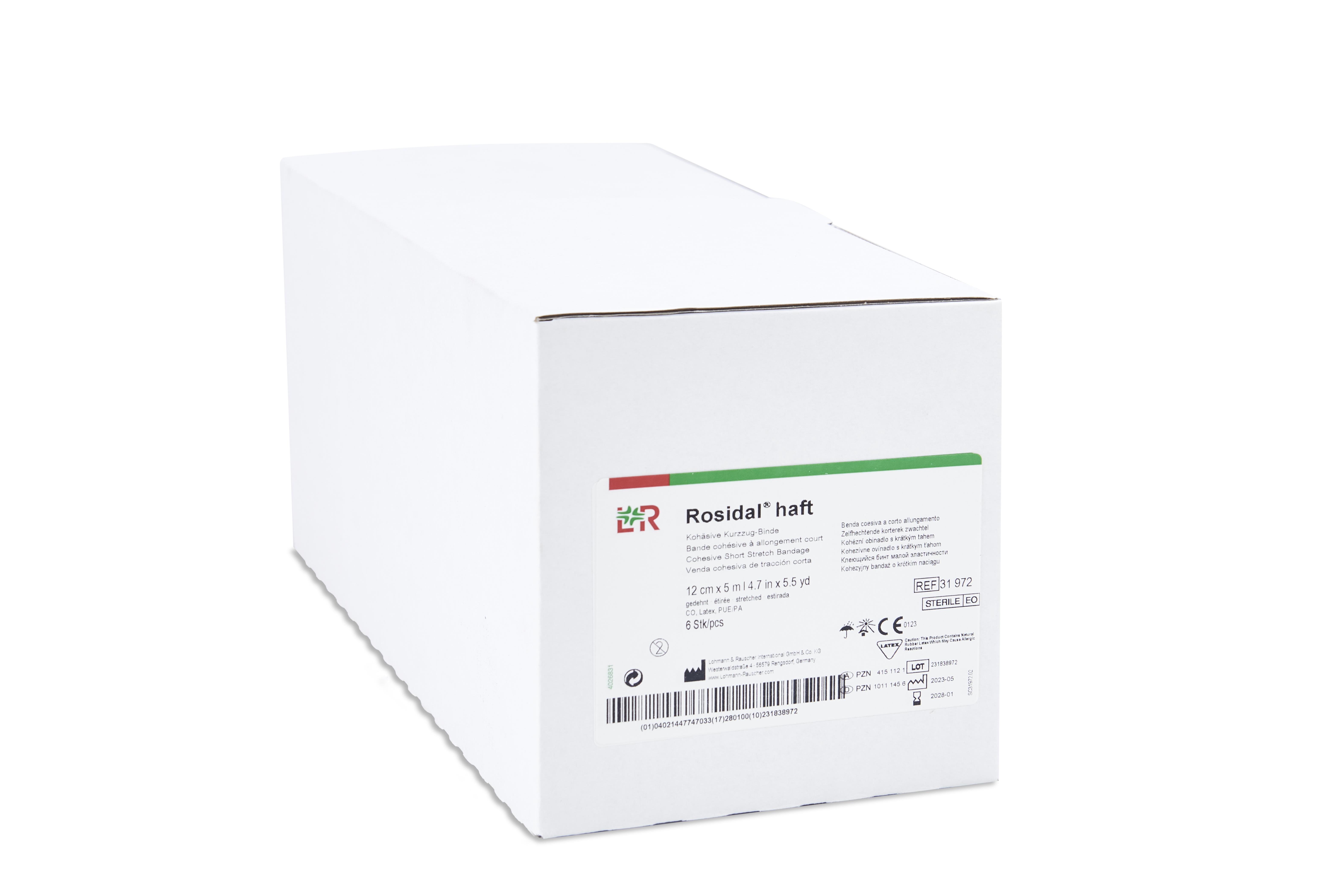 Lohmann & Rauscher International GmbH & Co. KG Rosidal haft Kohäsive Kurzzugbinde 12cmx5m, einzeln verpackt,6 St.,steril - Bild 4