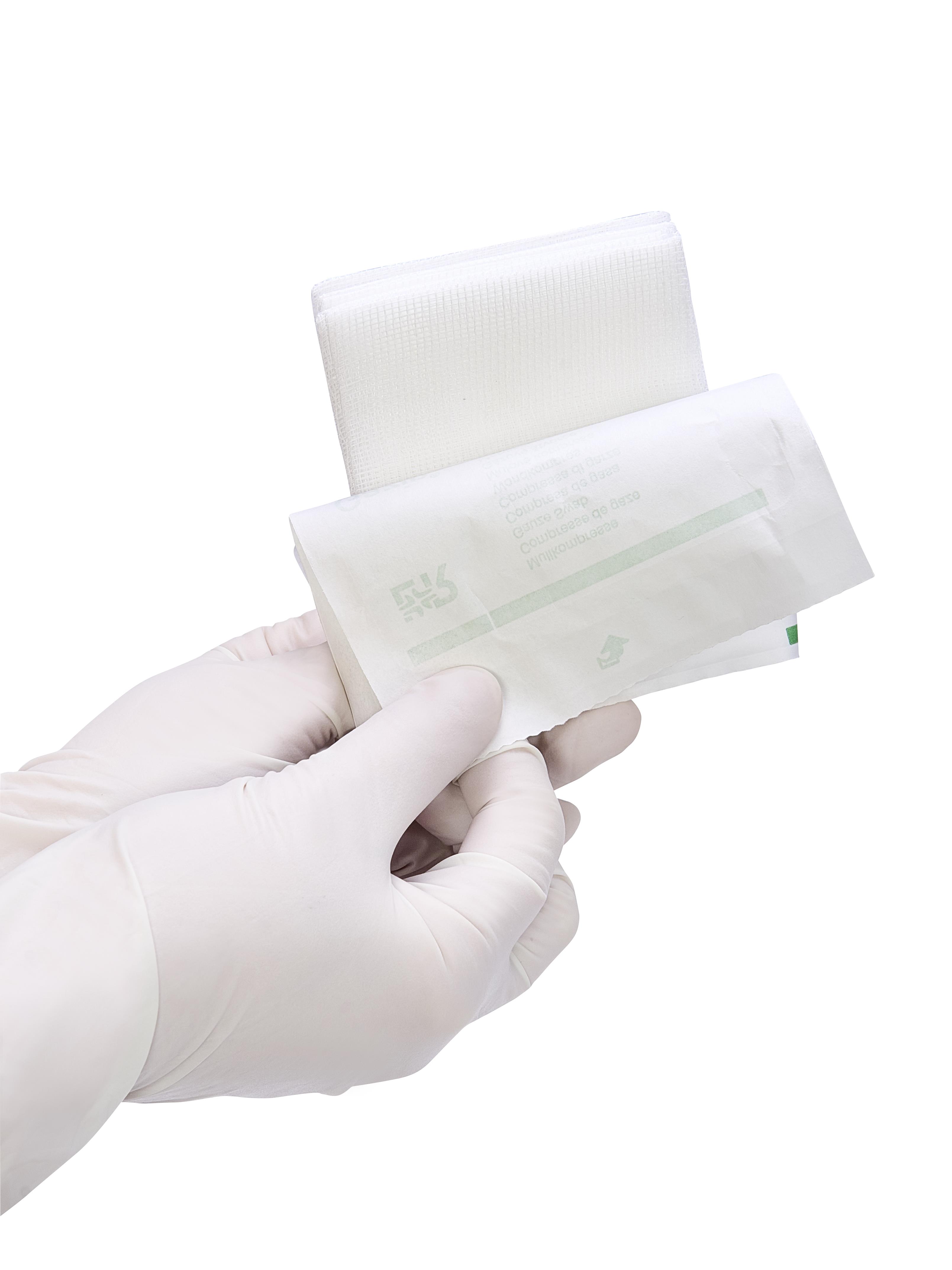 Lohmann & Rauscher International GmbH & Co. KG Gazin Mullkompresse steril, 7,5x7,5cm, 8f, 17fdg, 20x5 Stk
