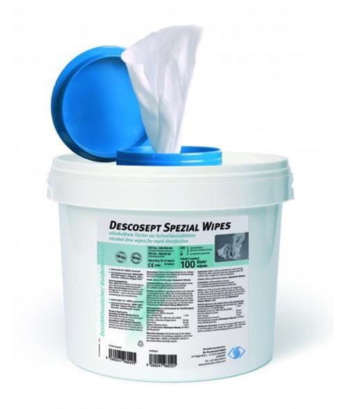 Descosept Spezial Wipes Feuchttuchspender mit 100 Tüchern