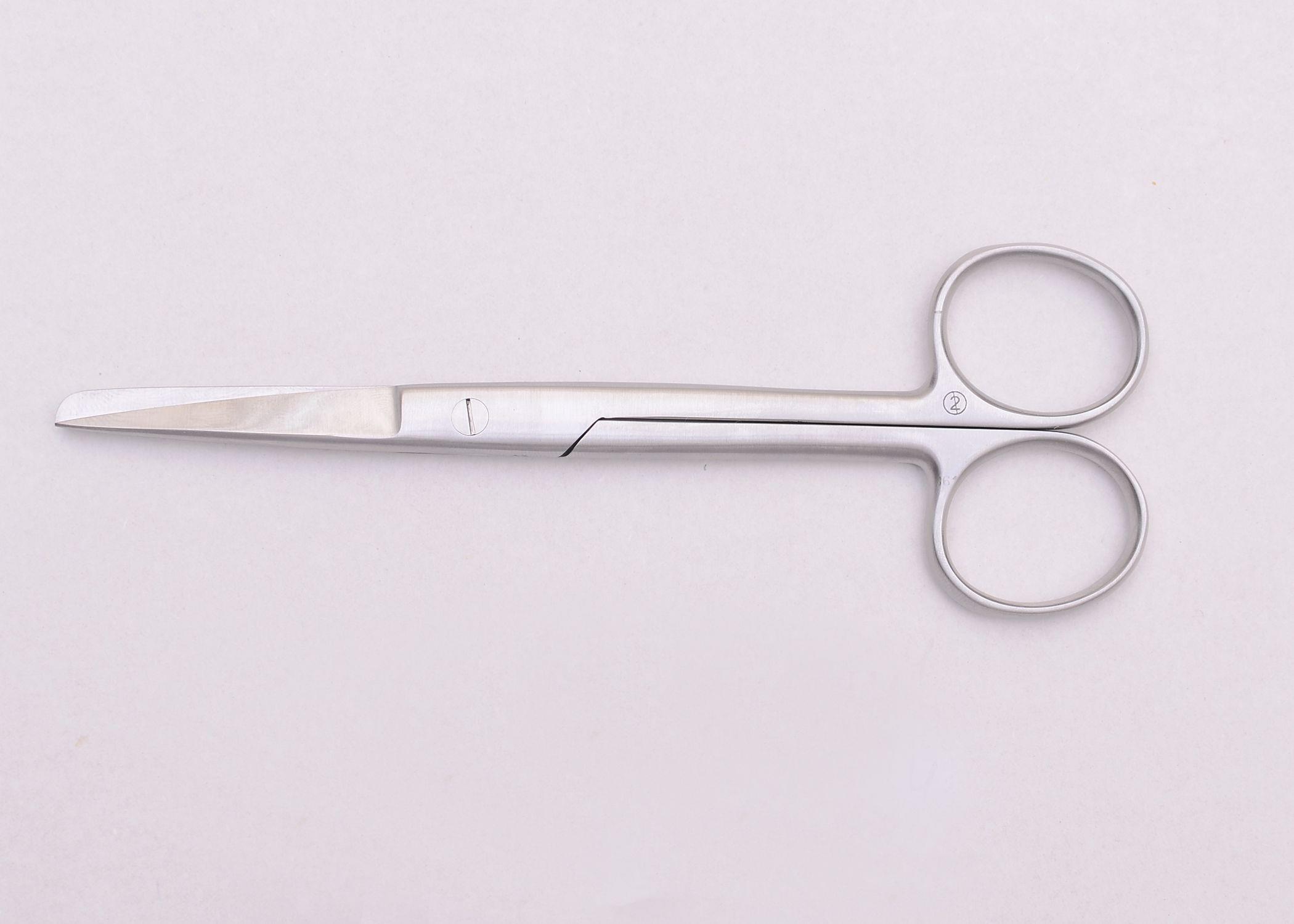 VEHU-MEDICAL Chirurg. Schere Standard sp/st gerade AP 10 14,5cm zum Einmalgebrauch