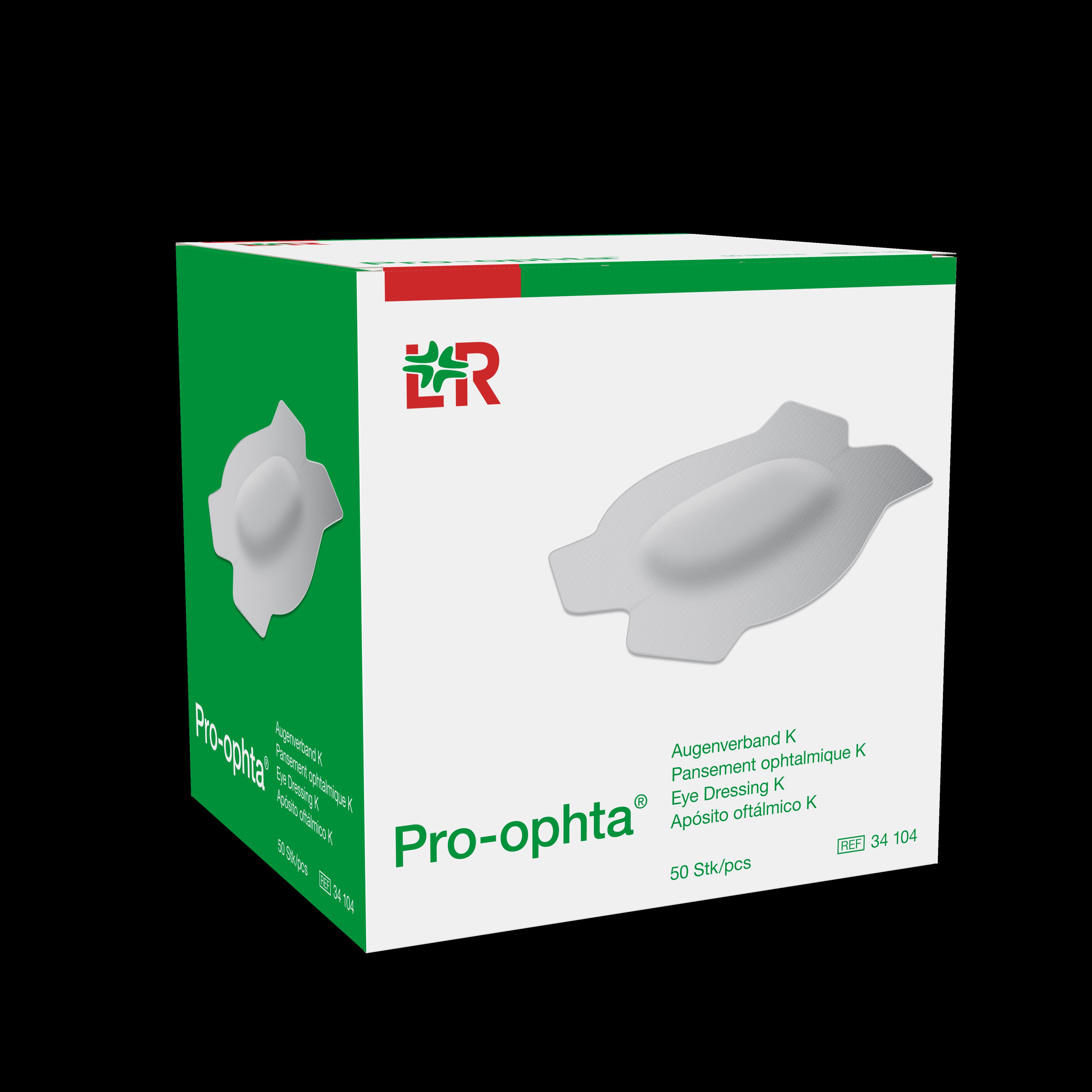 Pro-ophta Augenverband K 78x114mm, 50 Stück