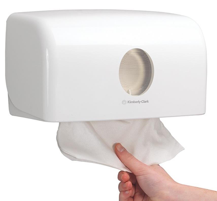 Handtuchspender Aquarius weiß, klein 15,9x28,7x14,2cm