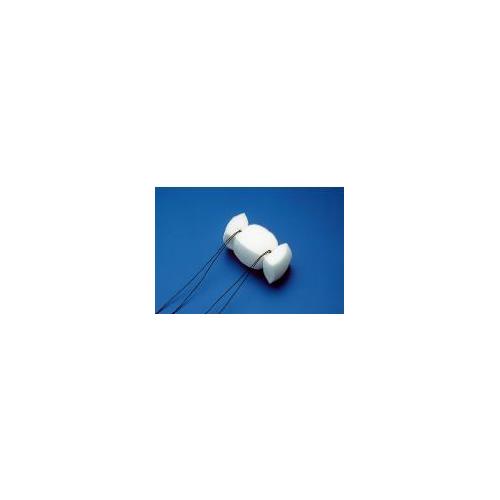 Spiggle & Theis Medizintechnik GmbH Nasen-Rachen-Tamponade Prof. Brusis AP 10 steril,Schaumstoff,armiert 4Fäden