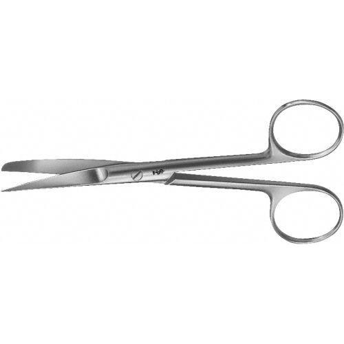 Chirurgische Schere graziles Modell 14,5cm gebogen sp/st