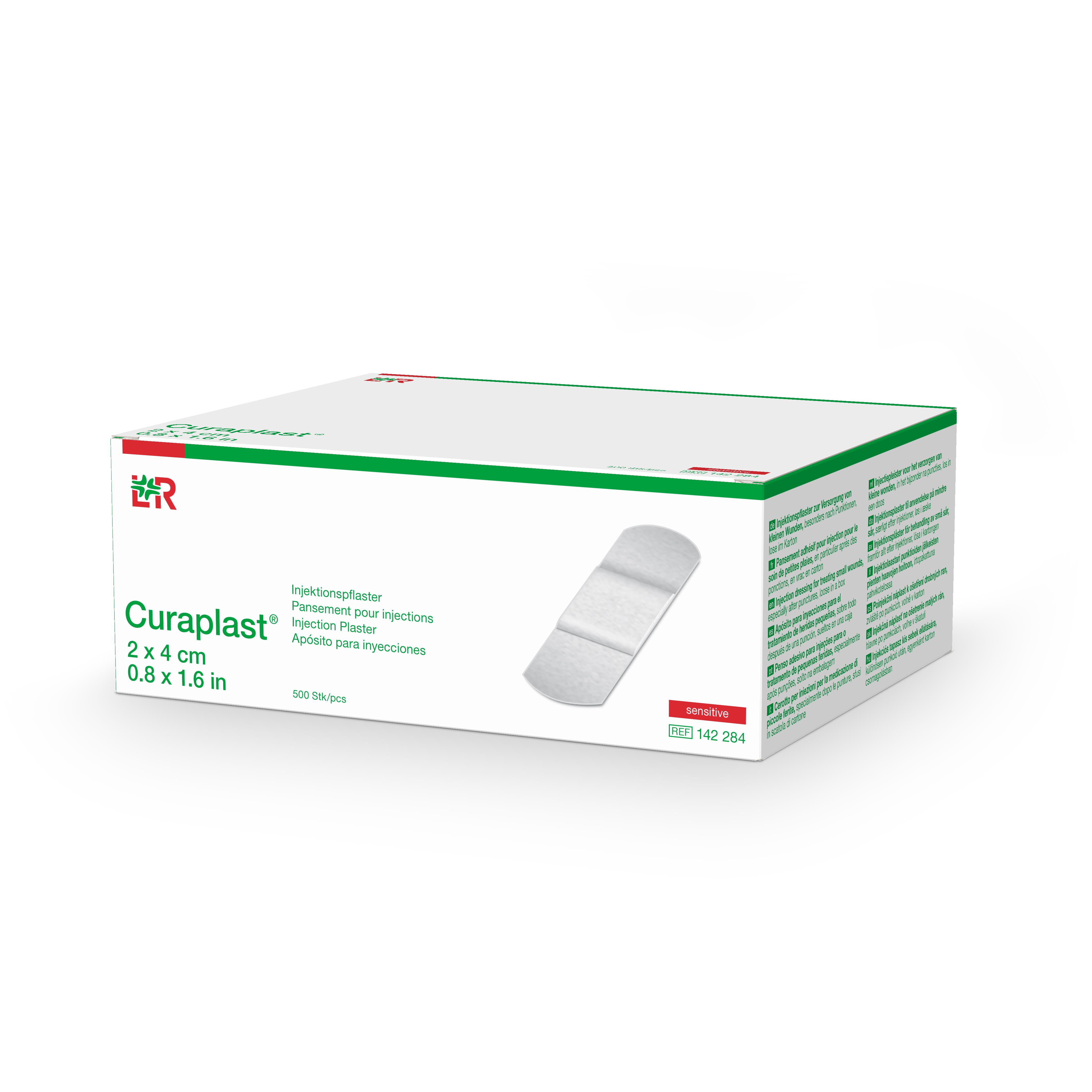 Curaplast sensitive Injektionspflaster 2x4cm, 500 Stück, lose im Karton