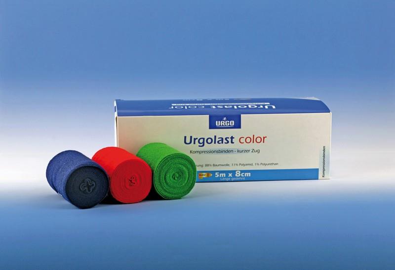 Urgolast color mix 5m x 10cm farbig Ap 10 dauerel. Kurzzugbinde, sort.