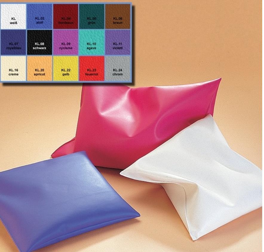 Kissen mit Bifill, royalblau 35x40cm Kunstlederbezug