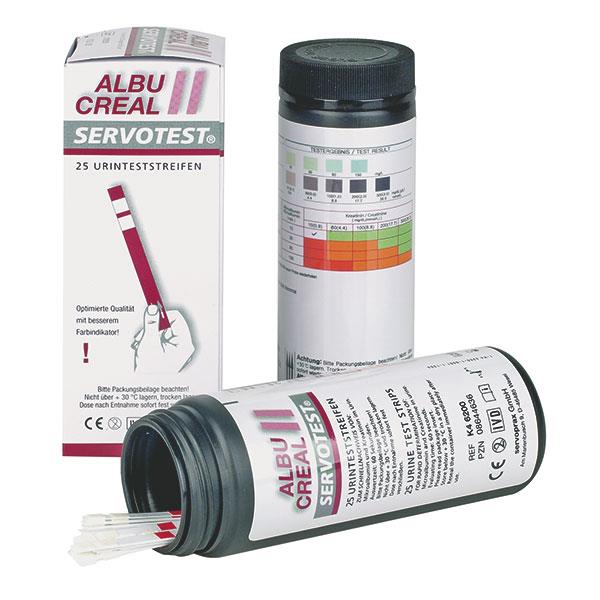 Servotest Albucreal II AP 25, Albumin, Kreatinin