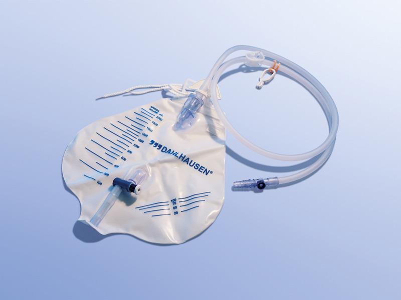 Urinbeutel geschlossen 2000ml PK 20 steril, 120cm Schlauchlänge
