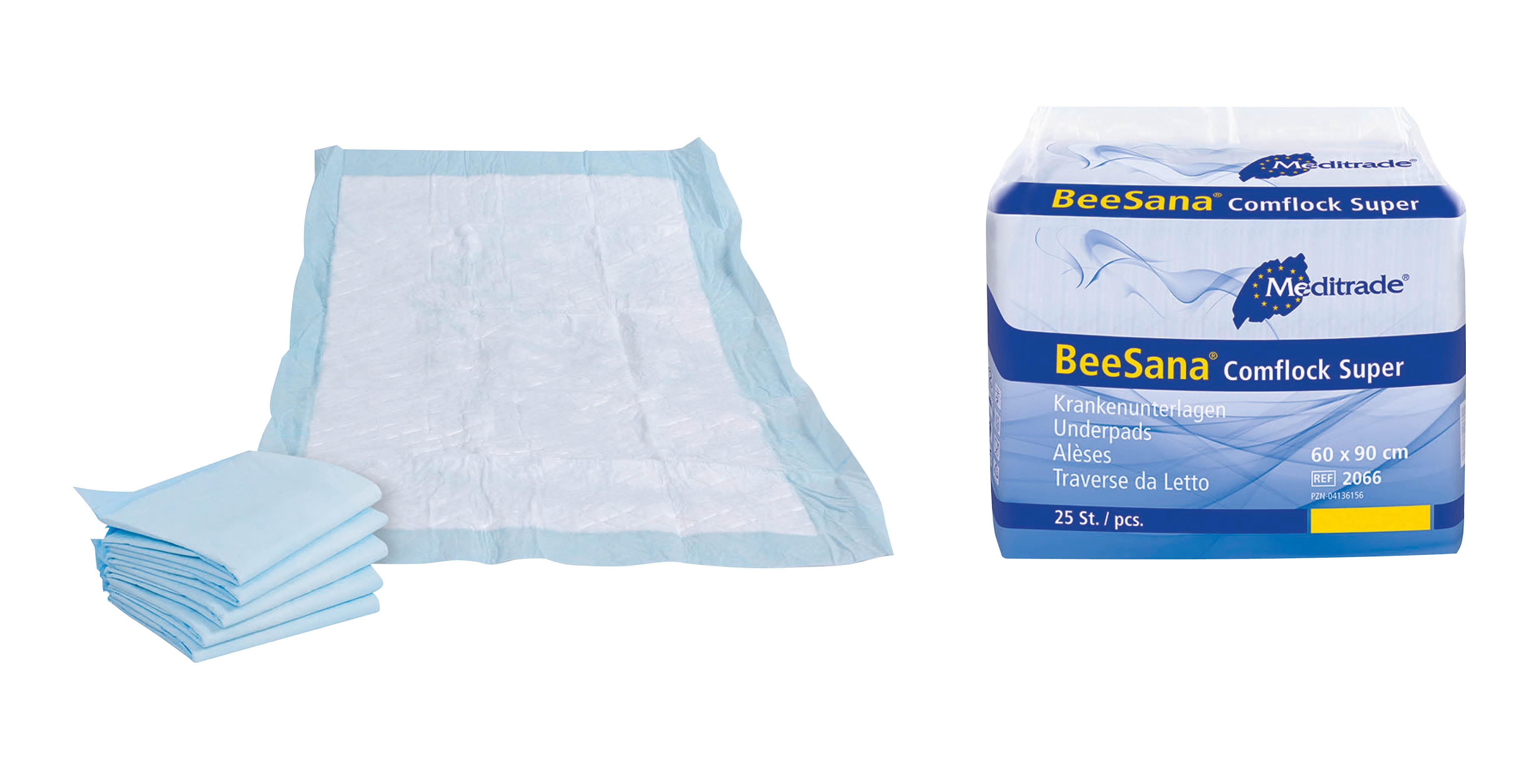 Meditrade GmbH Beesana Comflock Super 60x90cm PK 6x25 Krankenunterlagen