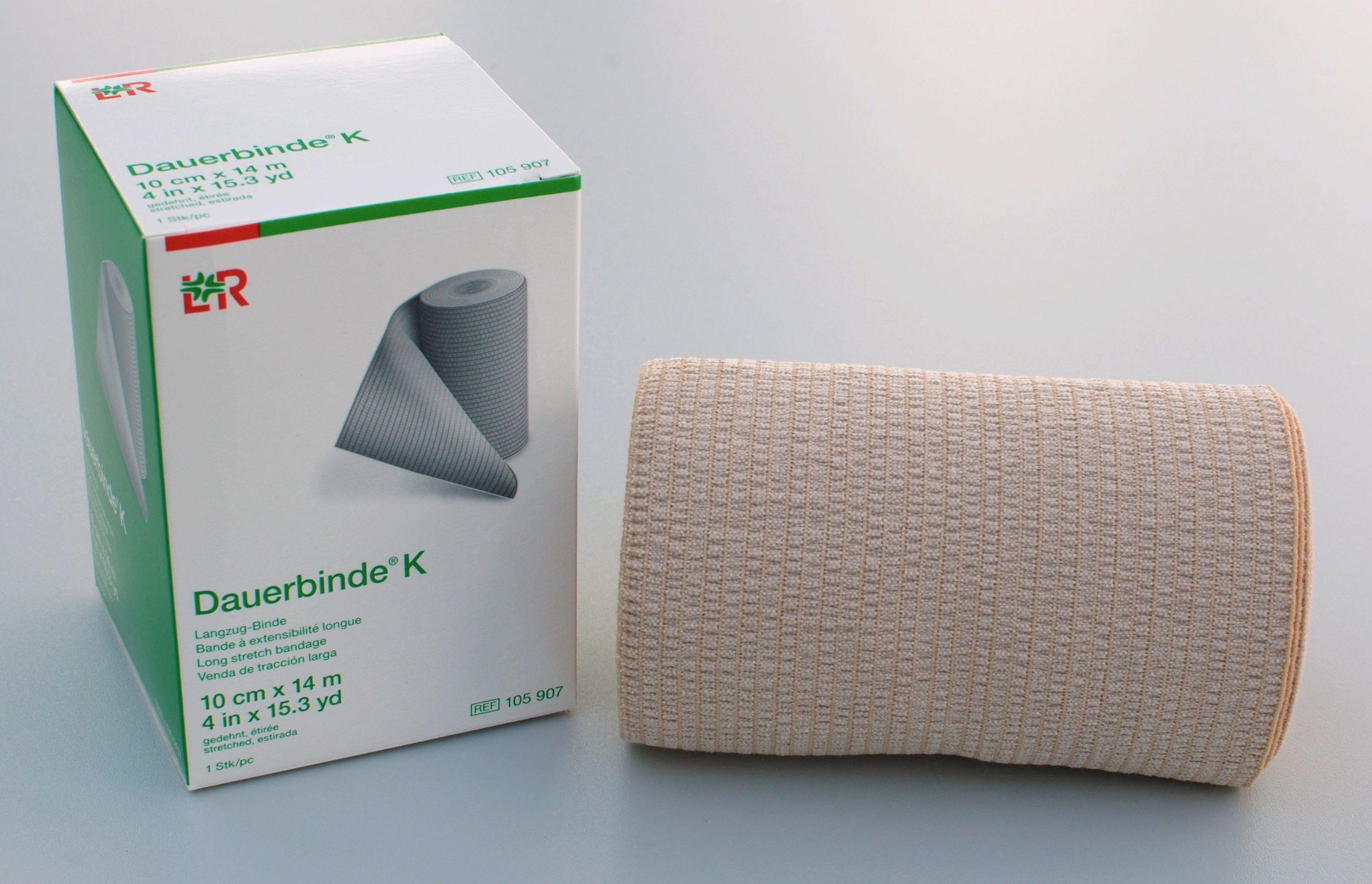 Dauerbinde K Langzugbinde 10cmx14m, einzeln verpackt