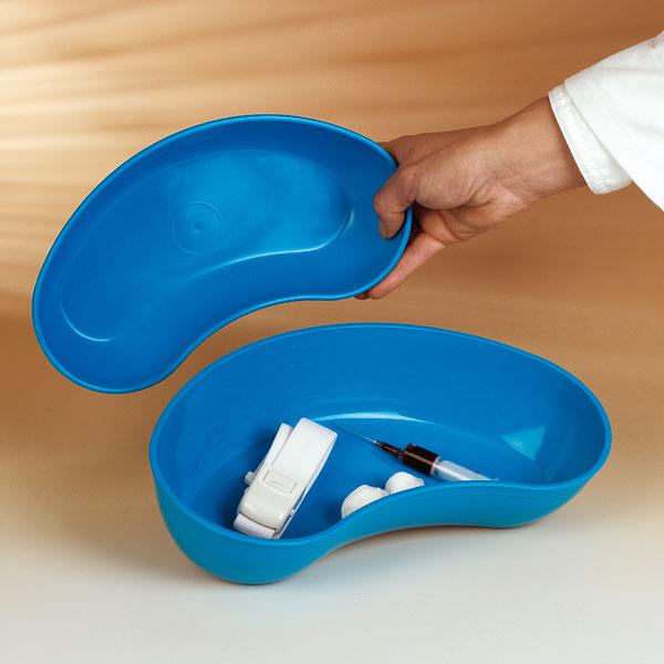 Nierenschale mittel 260x130x52mm autoclavierbar, aus blauem Kunststoff