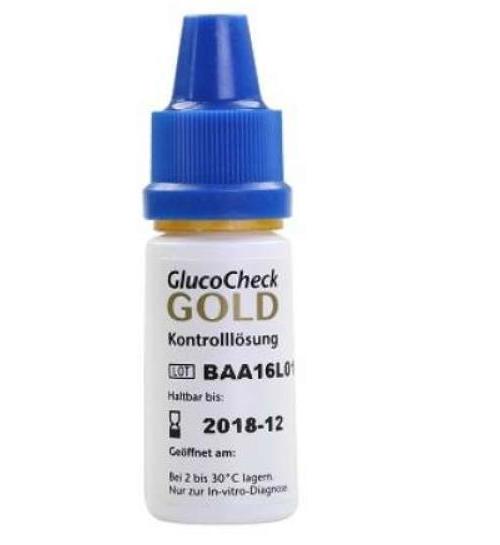 GlucoCheck Gold Kontrolllösung hoch 1x4 ml