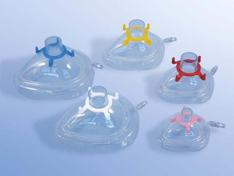 Einmalbeatmungsmaske Gr. 3 kleiner Erw. AP 50 mit aufblasbarer Wulst