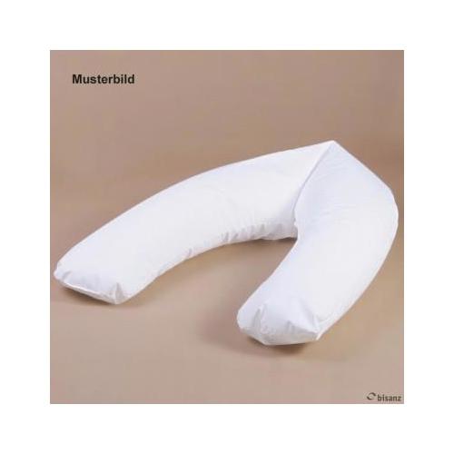 Bisanz Stillkissen 185 x 35cm weiß Kunstleder-Bezug vernäht, mit Bifill