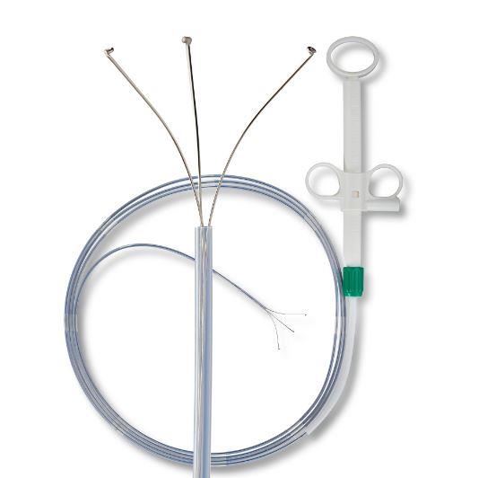 Key Surgical LLC Einweg-Polypenfasszange Ø 2,4mmx230cm PK 10 mit 3 runden Tellern