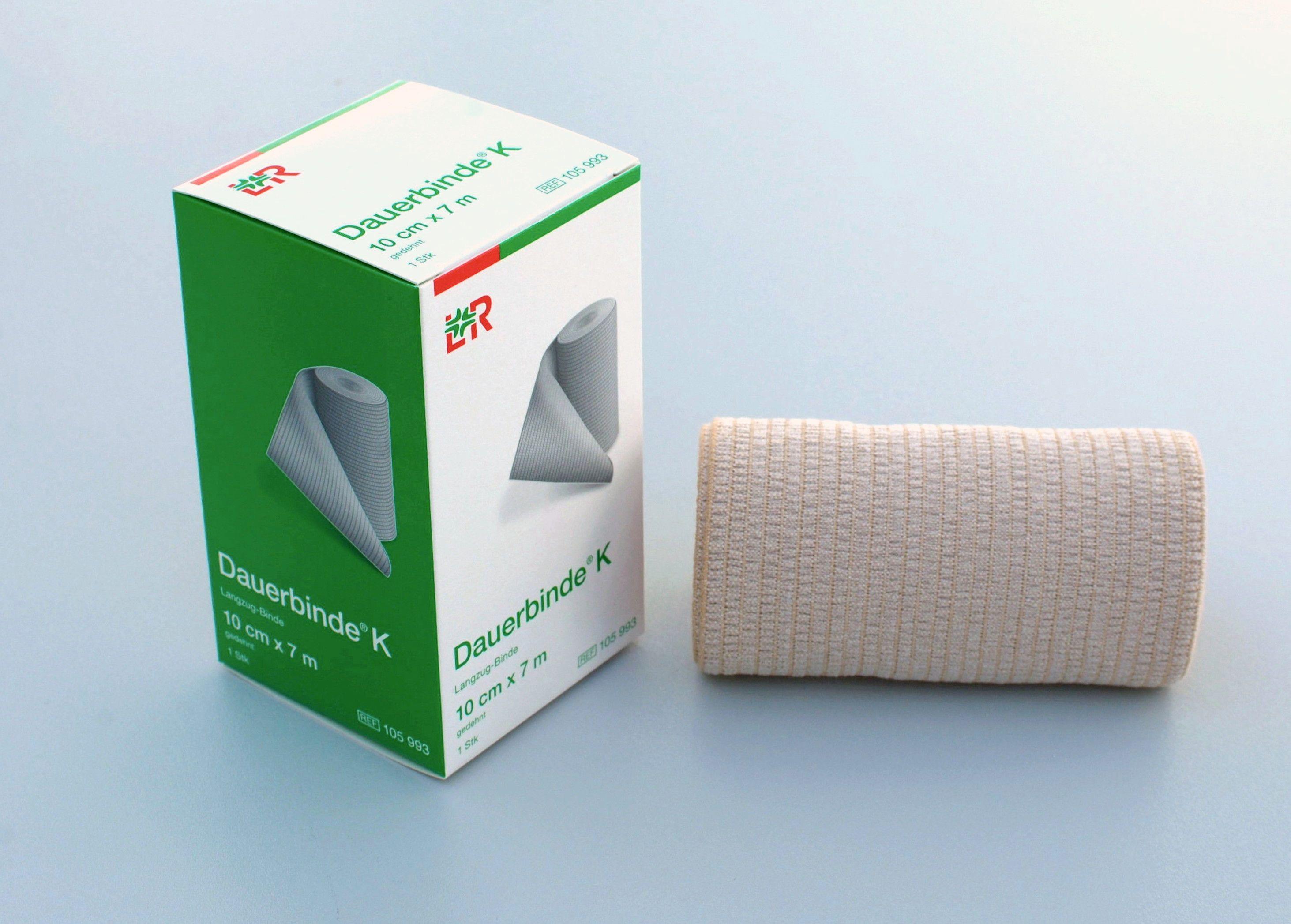 Dauerbinde K Langzugbinde 10cmx7m, einzeln verpackt