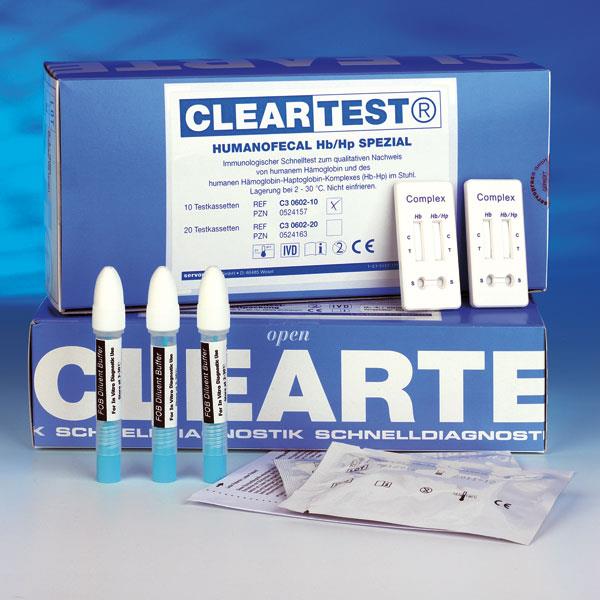 servoprax GmbH Cleartest Humanofecal HB/HP Spezial AP 20 immunologischer Stuhltest IFOB - Bild 2