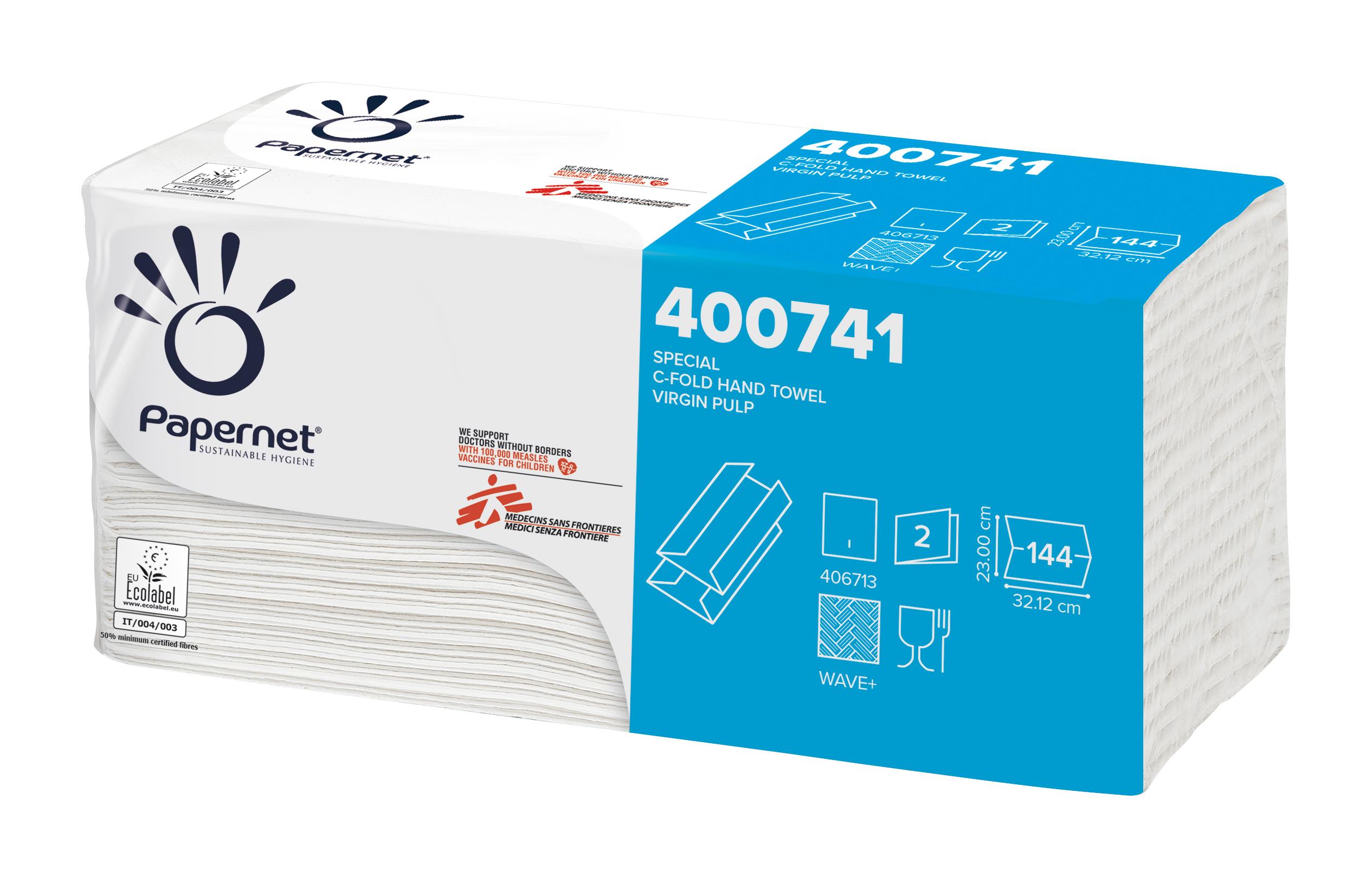 WERRA PAPIER WERNSHAUSEN GMBH Papernet Special Handt. m. C-Falz AP 20x144St., 2-lg., 23x32cm, weiß - Bild 2