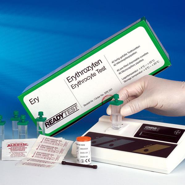 Readytest Vierkant-Küvetten PK 40 Erythrozyten, f. Compur/Bayer