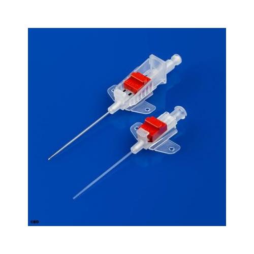 BD Arterienkanüle 20G 1,1x45mm rot AP 25 mit BD Flow Stitch 1-Wege Hahn