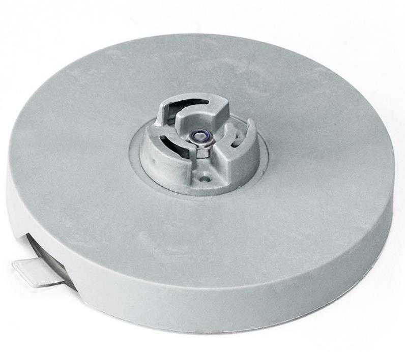 Tischbefestigungsadapter mit Saugfuß für runde Entsorgungsboxen von 0,5-3,5l