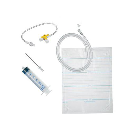 Pleurofix Nr.1 mit Dreiwegehahn PK 25 Besteck z. Pleurapunktion