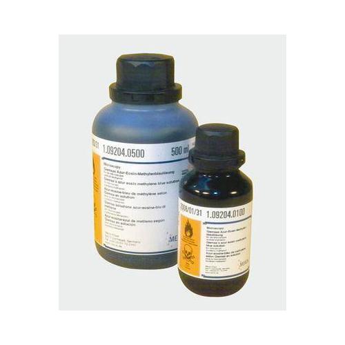 MERCK KGAA Giemsas Azur-Eosin-Methylenblaulösung 100ml für Mikroskopie