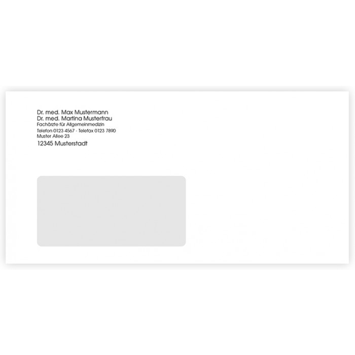 Briefumschläge C 680 mit Fenster (1-farbig)